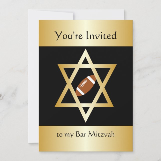 Invitation Bar Mitzvah (Devant)