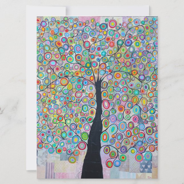 Invitation Bar Mitzvah Arbre de vie (Devant)