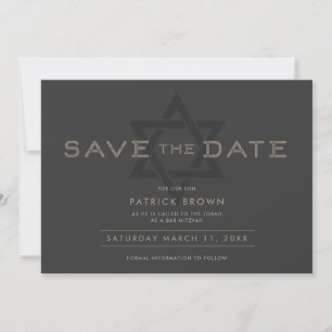 Invitation Bar Mitzvah Enregistrer la date