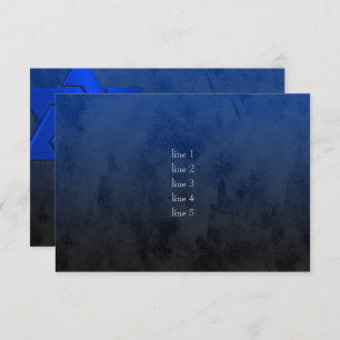 Invitation Bar Mitzvah Etoile Bleue Stylish de David Ombre