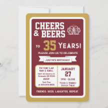 Bar sportif Joyeux anniversaire et à la bière pour