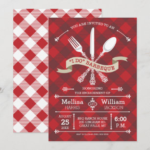 Invitation Barbecue de mariage