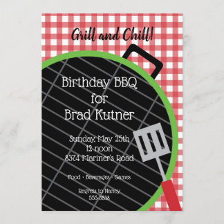 Invitation barbecue Grill Cookout Party