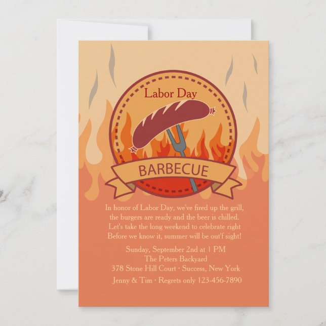 Invitation Barbecue Pleaser (Devant)