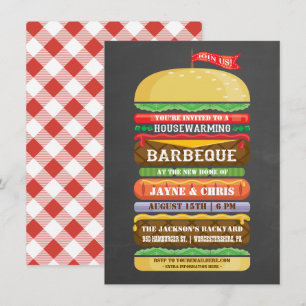 Invitation Barbecue rustique de pendaison de crémaillère