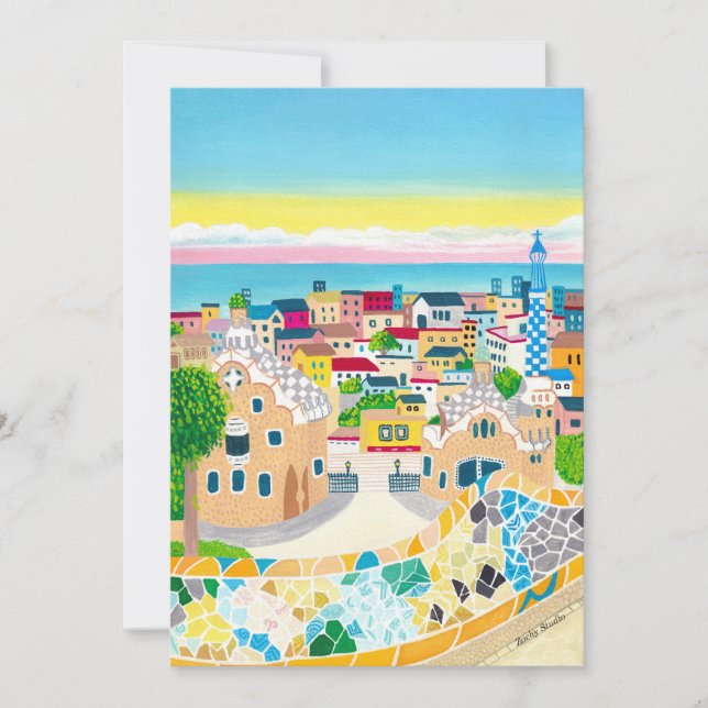 Invitation Barcelone Espagne (Devant)