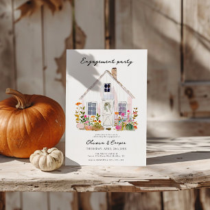 Invitation Barne Style Rustique Farmhouse Engagement Party