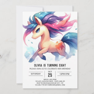 Invitation Barnyard Digital Horse Anniversaire