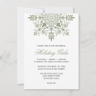 Invitation Baroque Jade Gala de Fêtes Ornementales