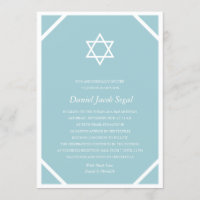 Barre bleue minimaliste ou Bat mitzvah