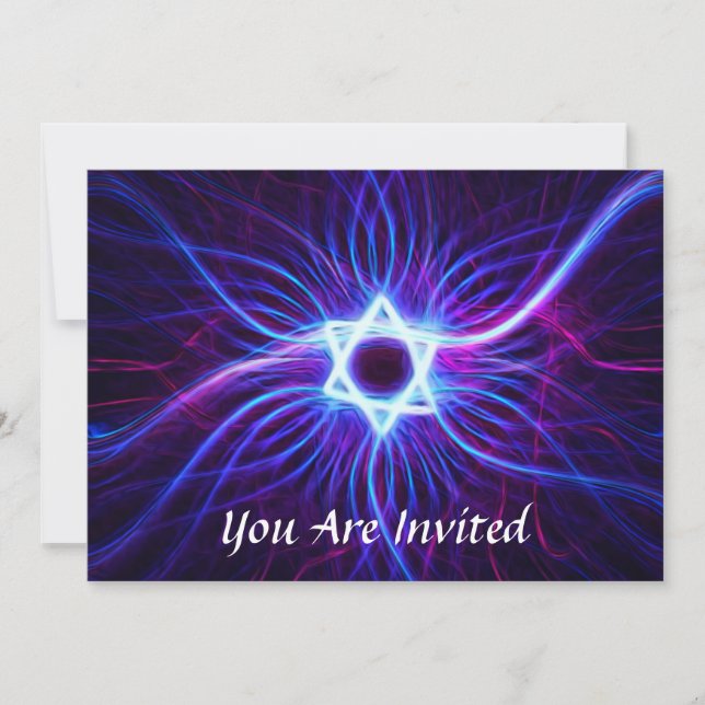 Invitation Barre Magen Plasma/Bat mitzvah (Devant)