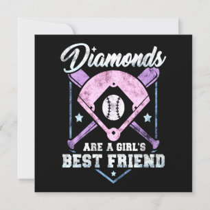 Invitation Baseball Lover Les Diamants Sont Les Meilleurs A