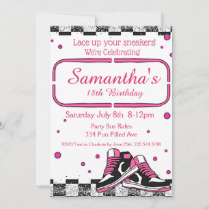 Invitation Basket Anniversaire, Parties scintillant