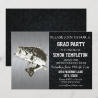 Bass Fishing Highschool College Graduation Party