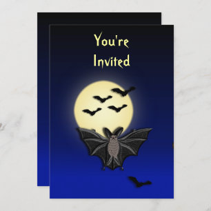 Invitation Bat Halloween