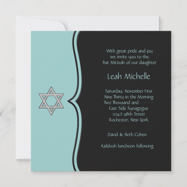 Invitation Bat Mitzvah (Devant)