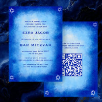 Bat mitzvah de la barre de code QR personnalisée B