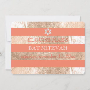 Invitation Bat mitzvah PixDezines do-it-yourself bandes coule