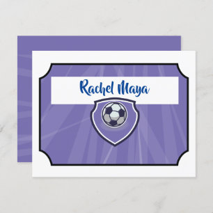 Invitation BAT MITZVAH TICKET  violet Merci plat