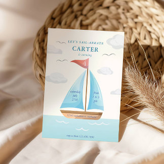 Invitation Bateau à voile Bateau à voile Nautique