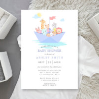 Bateau d'animaux mignons de l'arche de Noé Baby Sh