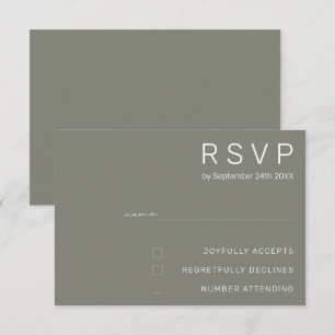 Invitation Bateau gris élégant Mariage minimal moderne