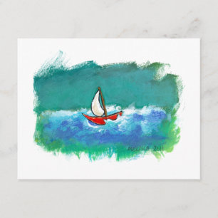 Invitation Bateau original d'amusement de navigation peignant