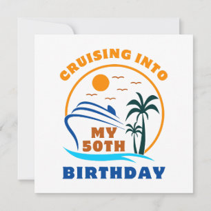 Invitation Bateau pour mes 50 ans de croisière