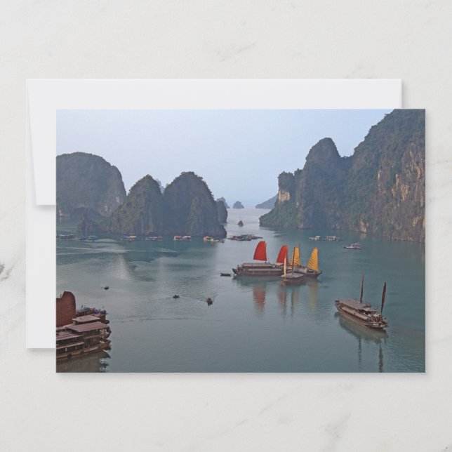 Invitation Bateaux à voile à Ha Long Bay - Vietnam, Asie (Devant)