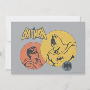 Invitation Batman Et Robin Graphic - Distressed