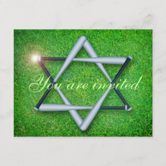 Invitation Bats de baseball Bar/Invitation Bat mitzvah