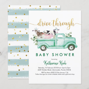 Invitation Batterie de Baby shower