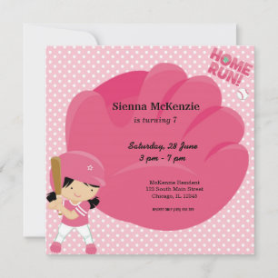 Invitation Batteur Softball