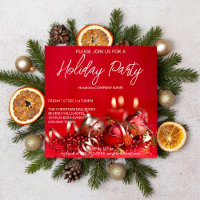 Baubles rouge et or arrière - plan Vacances