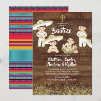 Bautizo de frère et soeur Cactus Mexicain Rustique