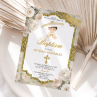 Bautizo espagnol Fiesta mignon petit garçon Baptêm