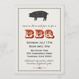 Invitation BBQ