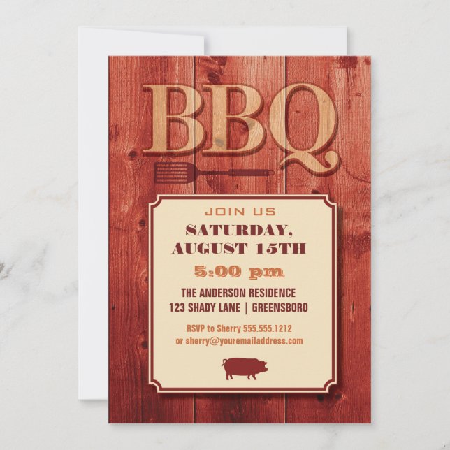 Invitation BBQ (Devant)