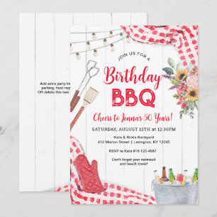 Invitation BBQ Anniversaire