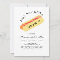 BBQ Baby Shower Baby Q Grilade au jardin Hotdog