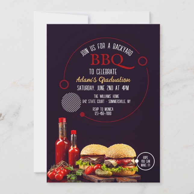 Invitation BBQ Burgers (Devant)