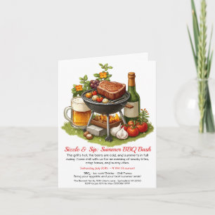 Invitation BBQ d'été et fête de la bière