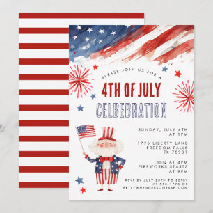 Invitation BBQ du 4 juillet Feu d'artifice à l'aqu