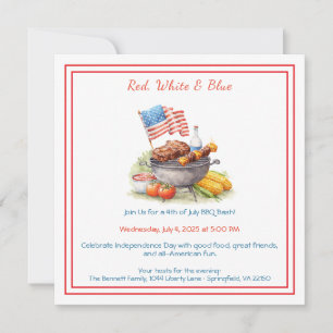 Invitation BBQ du 4 juillet – Jardin patriotique