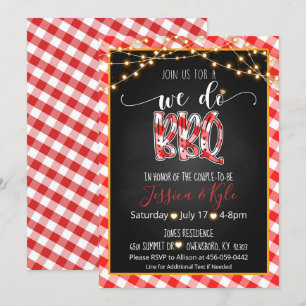 Invitation BBQ - En vichy
