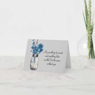 Invitation Be My Bridesmad - Mason Jar & Fleur sauvage