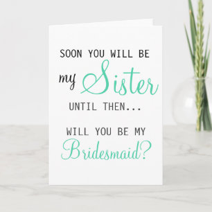 Invitation Be My Bridesmaid - Future Soeur en-Belle