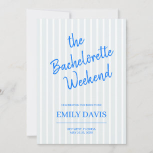 Invitation Beach Bachelorette Invitation, Bach Party Week-end
