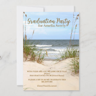Invitation Beach Graduation Party