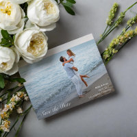 Beach Romance Photo Wedding Enregistrer la date